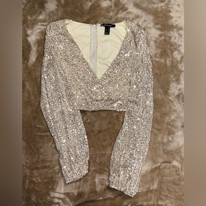 ReVamped Sequin Long Sleeved Top Size XS